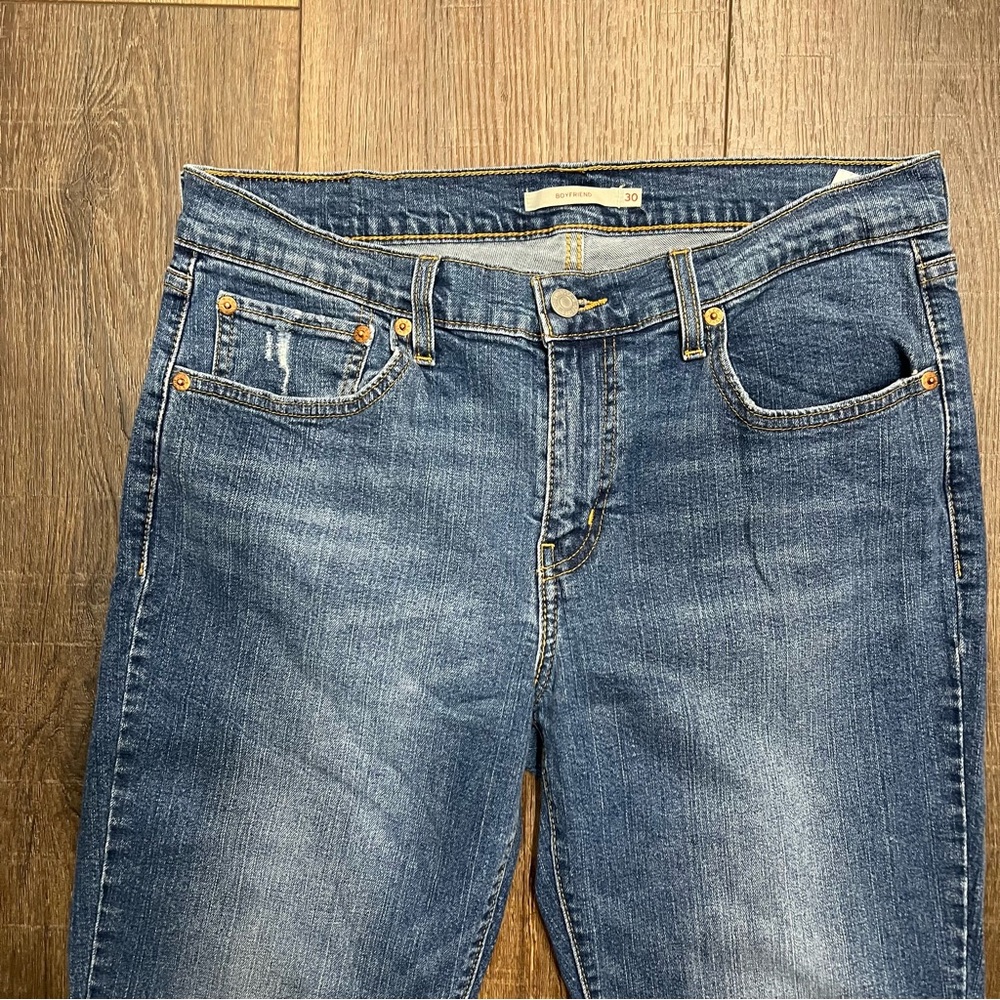 Levi Boyfriend Jeans Rare Blank tag - Picture 2 of 11